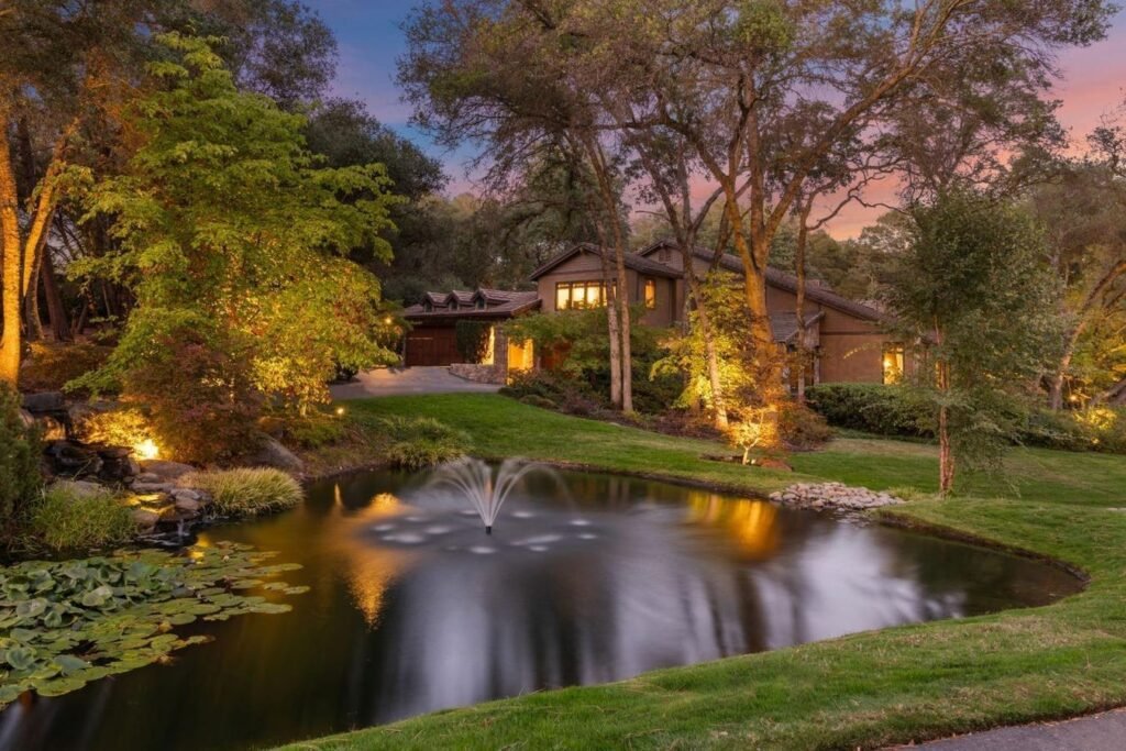 The Northern California compound is perfectly surrounded by nature