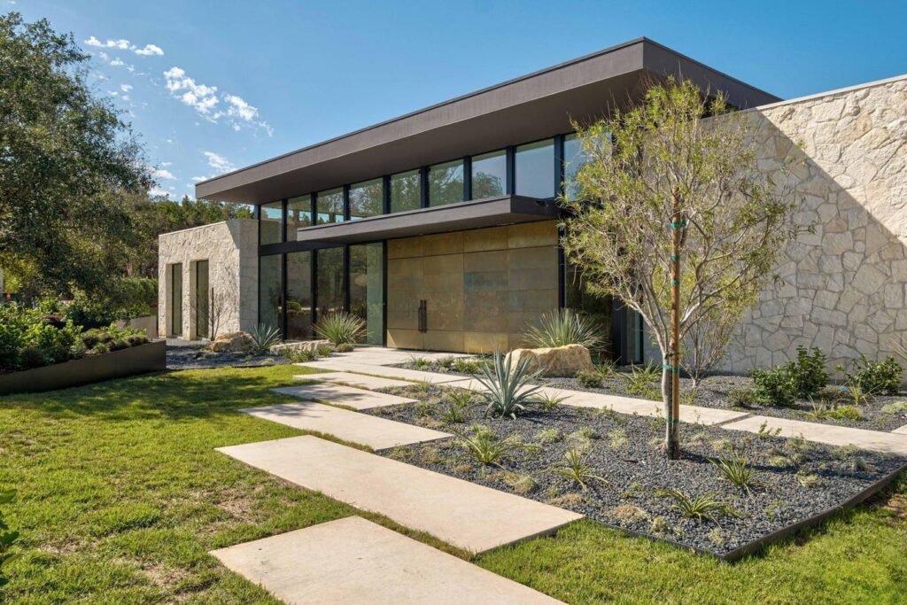 A quintet of gated houses near Austin is an architectural feature